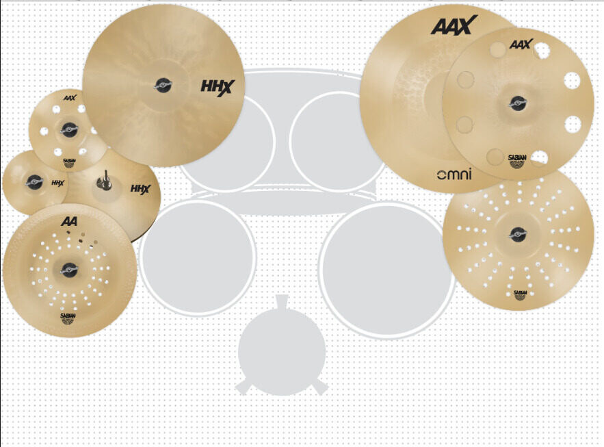 Sabian HHX Evolution cymbal set